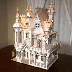 Castle Assembly Model For Laser Cut Cnc Free DXF File
