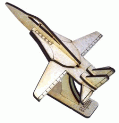 f14 Aircraft Assembly Model For Laser Cut Cnc Free DXF File