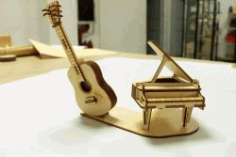 Model Of Assembling Piano Music For Laser Cut Cnc Free DXF File