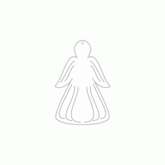 Simple Art Angel Free DXF File