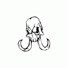 Horror Skull Bird Head 013 Free DXF File