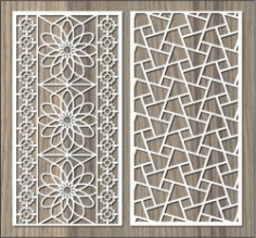 Broken Glass Pattern Wall Flower Pattern For Laser Cut Cnc Free CDR Vectors Art