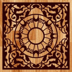 Carved Gift Box Pattern For Laser Cut Free CDR Vectors Art
