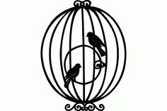 Bird Cage 4 Free DXF File