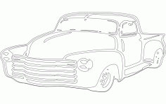 Chevy Car Free DXF File