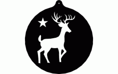Deer Ornament Free DXF File