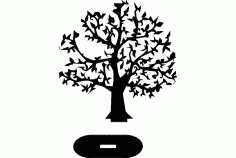 Tree With Base Free DXF File