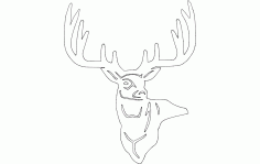 3 Point Buck Moose Free DXF File