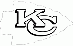 2000px Kansas City Chiefs Logo Free DXF File