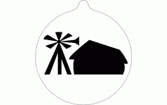 Windmill Ornament Free DXF File