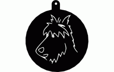 Wire Fox Terrier Free DXF File