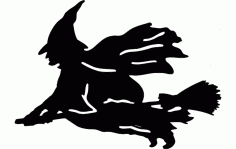 Witch Silhouette Mm Free DXF File