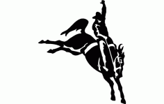 Rodeo Silhouette 4 Free DXF File