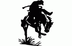 Rodeo Silhouette 11 Free DXF File