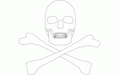 Silhouette Skull Free DXF File