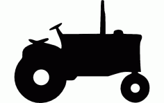 Tractor Silhouette Free DXF File