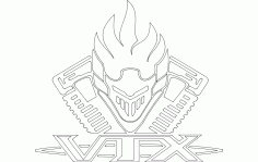 Vtx Logo Free DXF File