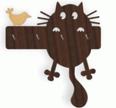 Cat Hangers Hanging For Laser Cut Cnc Free DXF File