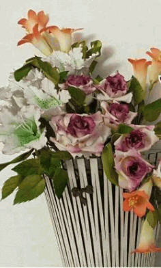Design Of Indoor Flower Arrangement Basketsv For Laser Cut Cnc Free DXF File