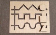 Maze Game For Laser Cut Cnc Free DXF File