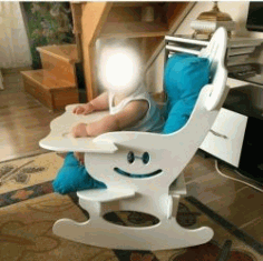 Baby Feeding Chair For Laser Cut Cnc Free DXF File