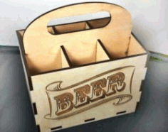 Wooden Box For Beer For Laser Cut Cnc Free DXF File