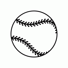 Baseball Ball Free DXF File