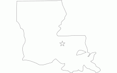 Louisiana Free DXF File