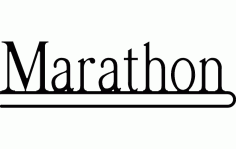Marathon Free DXF File
