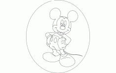Mickey Mouse Free DXF File