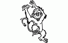 Monkey Free DXF File