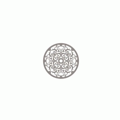 Stylized Mandala Ornament Free DXF File