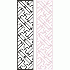 Partition Design Pattern For Laser Cut Wood Free DXF File