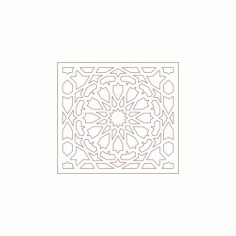 Arabic Art Design Pattern Free DXF File