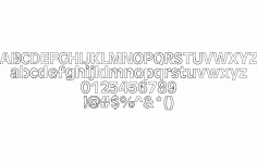 Laser Number And Alphabet Free DXF File