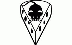 Mouse Cheese Free DXF File