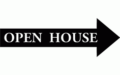 Open House Arrow Free DXF File