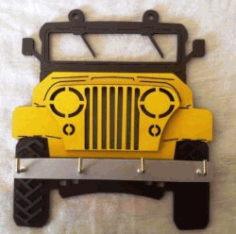 Car Jeep Shaped Hanger For Laser Cut Cnc Free DXF File