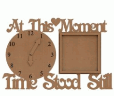 Wooden Clock Plans For Laser Cut Free DXF File