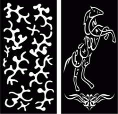 Baffled Horse Islamic Calligraphy For Laser Cut Cnc Free CDR Vectors Art