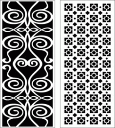 Hook Twist Baffle Design For Laser Cut Cnc Free CDR Vectors Art