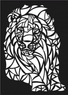 Lions Motifs Lion For Laser Cut Cnc Free CDR Vectors Art