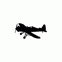 Airplane Silhouette Free DXF File