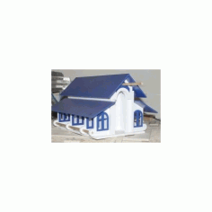Laser Cut Casa Aves House Free DXF File