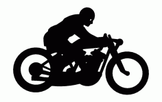 Dirt Track Motorcyle Free DXF File