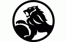 Holden Lion In Circle Free DXF File