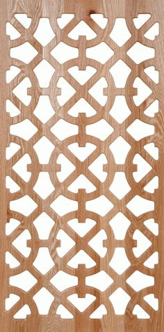 Laser Cut Engraved Wood Grille Pattern Design Free DXF File
