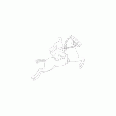 Cavalo Corrida Free DXF File