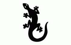 Big Lizard Silhouette Free DXF File
