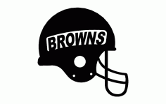 Browns Helmet Free DXF File